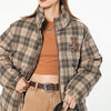 Embroidered American Vintage Plaid Cotton Jacket