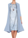 Fashion Printed Chiffon Dress Two-piece Set