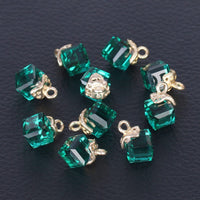 Cubic Glass Crystal Jewelry Making Accessories