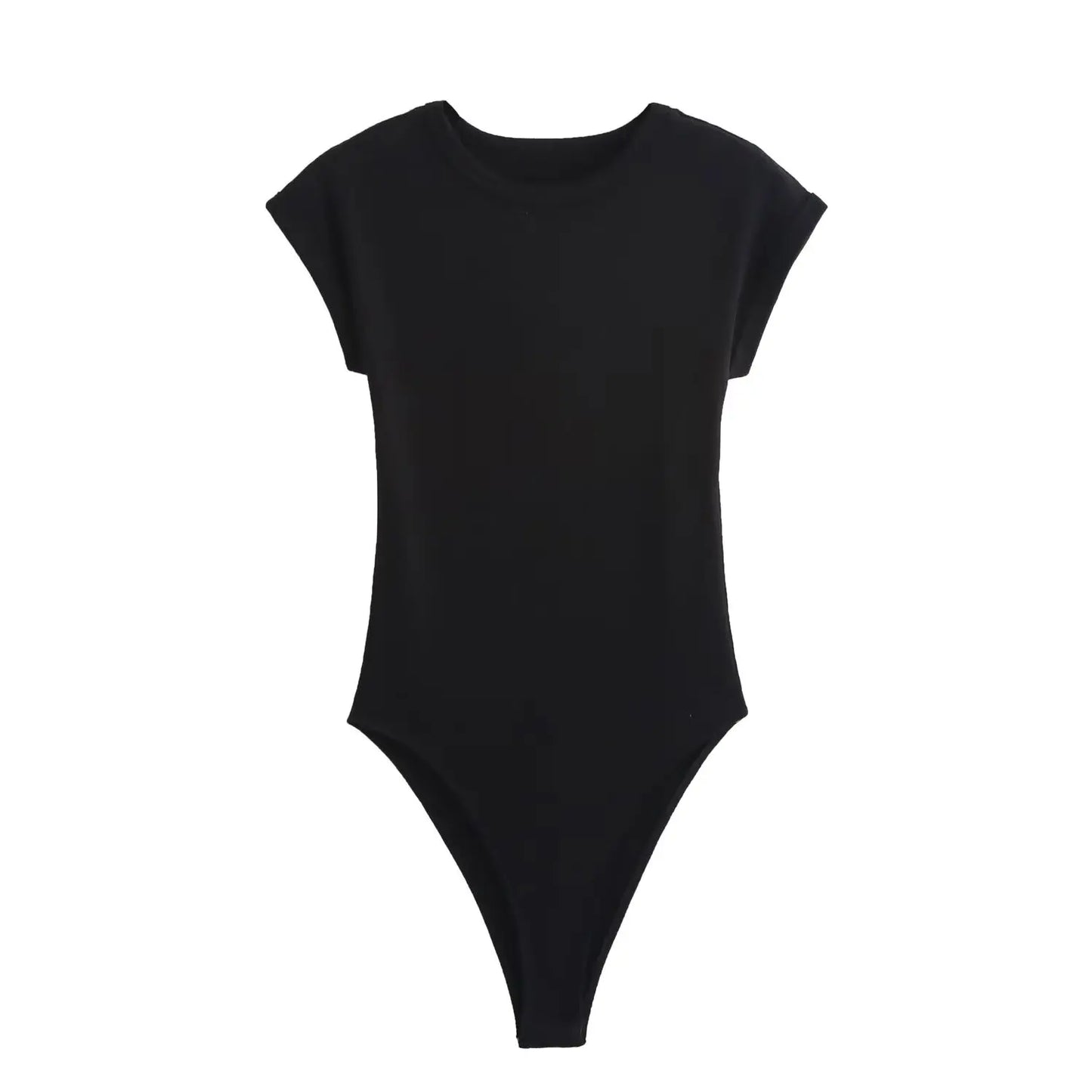 TFMLN Casual Basic Bodysuit For Women Summer New Short Sleeve Woman Simple Top Chic Bodycon Jumpsuit Romper Ladies 2025