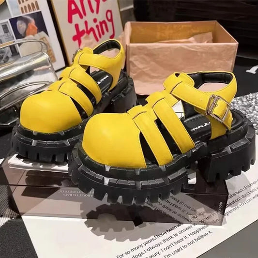 High Heels Women Sandals Casual Platform Shoes Fashion Cozy Shoes Designer Woman Slippers 2025 Summer Walking Mujer Zapatillas