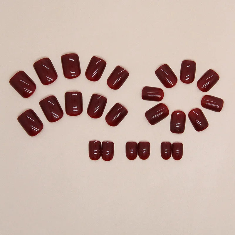 Solid Color Artificial Nails