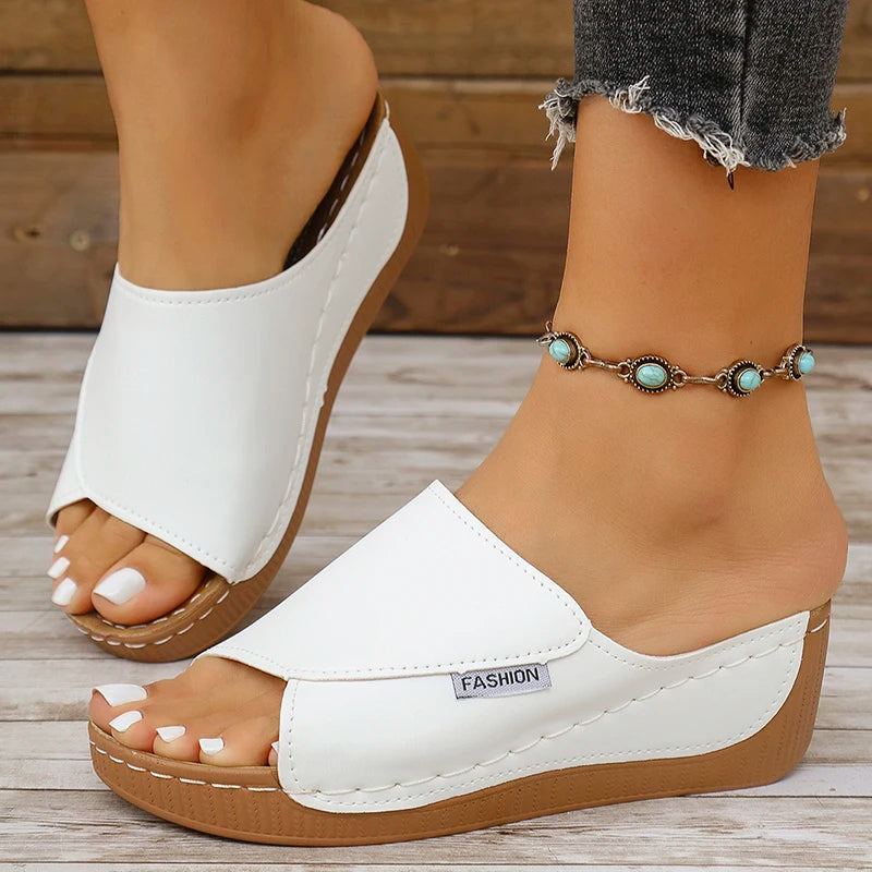Summer Sandals Shoes Women Outdoor Women Shoe Slides Sandals For Women Wedge Shoes Woman Elegant Female Footwear Slippers Woman