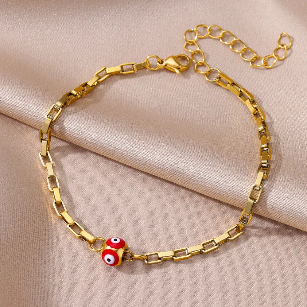 Anklet For Women stainless steel Double layer Foot Bracelet Summer Beach Accessories Leg Bracelets Body Chain Gift