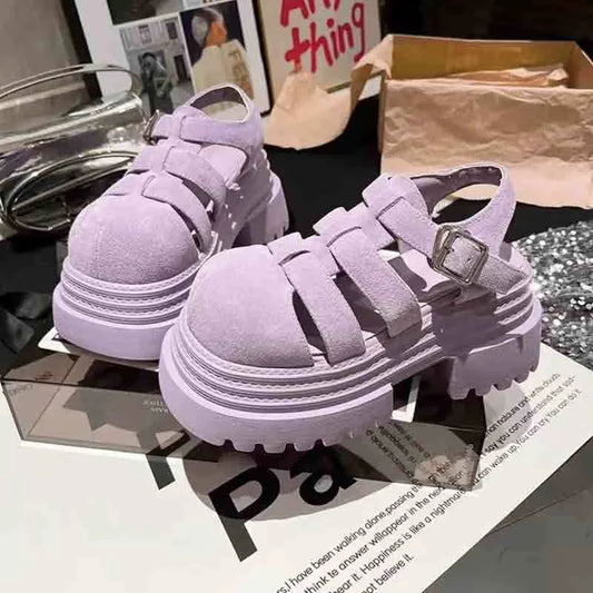 High Heels Women Sandals Cozy Platform Shoes Walking Casual Pumps Designer Woman Slippers 2025 Summer New Trend Mujer Zapatillas