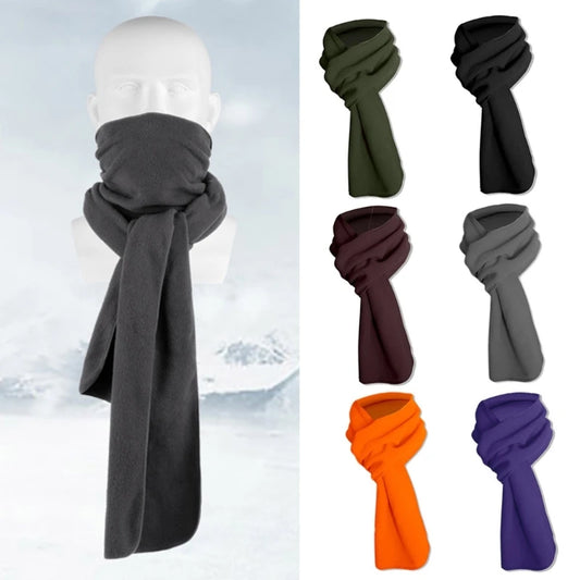 Fashion Warm Fleece Scarf Soft Lightweight Solid Color Autumn Winter Scarves Wraps  Gift for Women Men Girls Boys