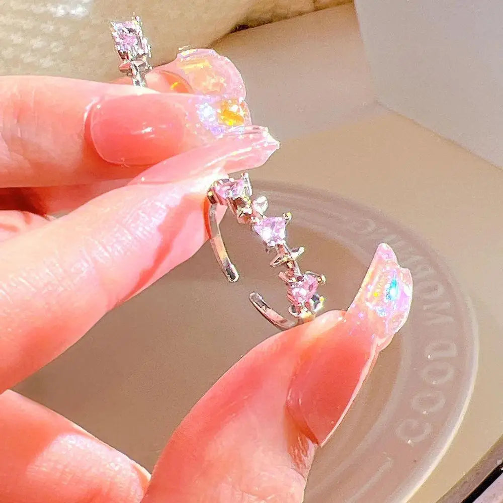 Glamorous Fashion Earrings Elegant Designer Earrings Rhinestone Bow Earrings Luxury Zircon Earrings Delicate Earrings