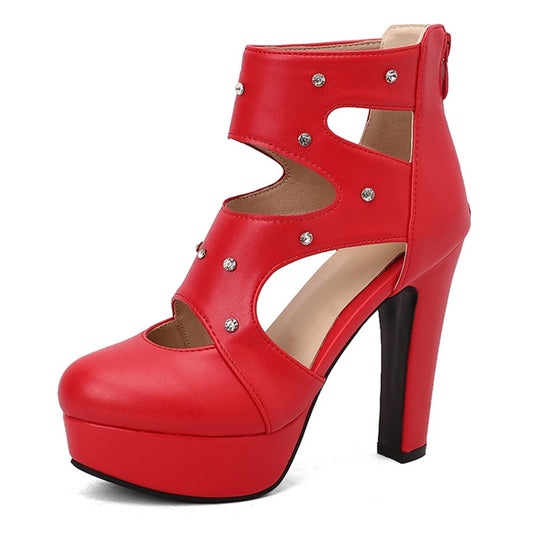 2025 New Summer Platform High Heels Sandals Women Sexy Peep Toe Pumps Fashion Ladies Party Pole Dance Shoes Plus Size 50 338-70