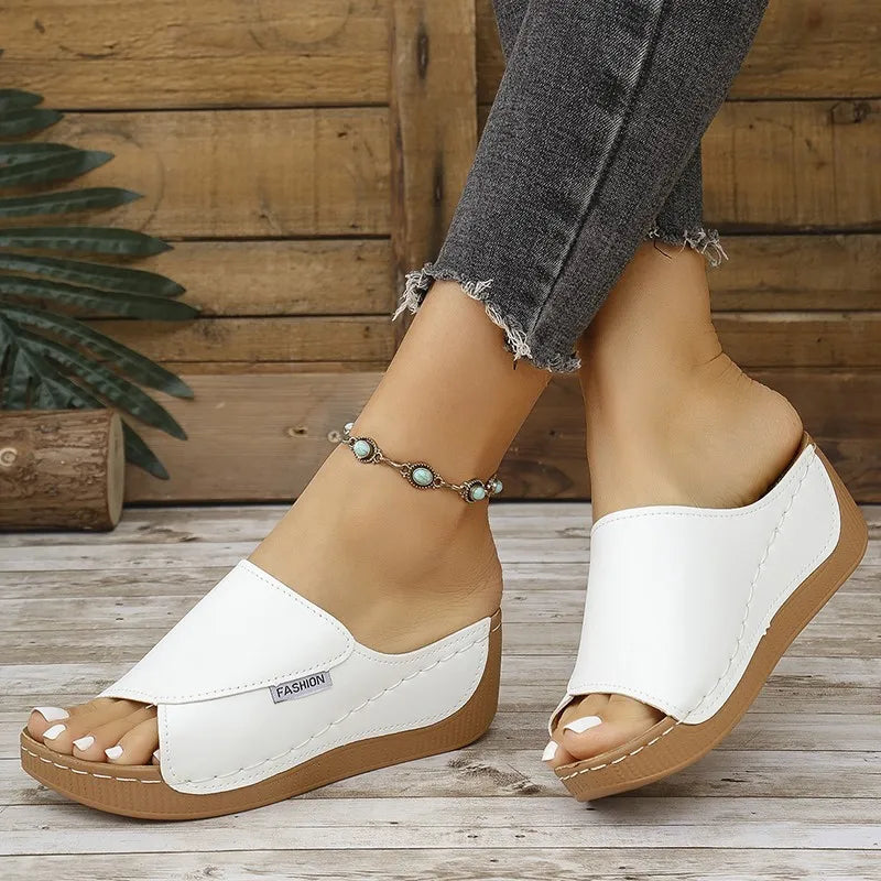Summer Sandals Shoes Women Outdoor Women Shoe Slides Sandals For Women Wedge Shoes Woman Elegant Female Footwear Slippers Woman