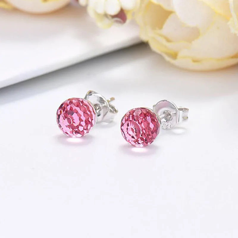 Earrings Fashion Earrings Multicolor Earrings Colorful Earrings Crystal Ball Earrings Fashion Accessories Crystal Ball Stylish