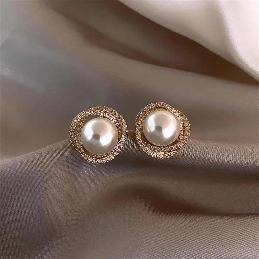 Glamorous Fashion Earrings Elegant Designer Earrings Rhinestone Bow Earrings Luxury Zircon Earrings Delicate Earrings
