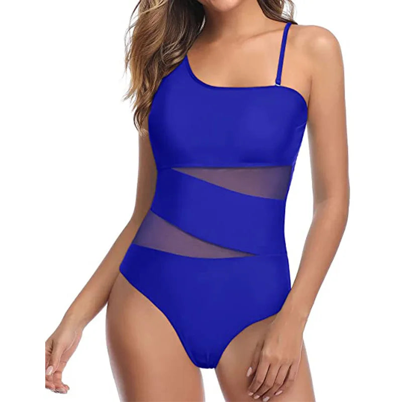 Nadanbao Sexy Hollow Out One-Piece Swimsuit Women Swimwear Beach Party Bodysuit Swimsuit Summer Fashion Surfing Beachwear