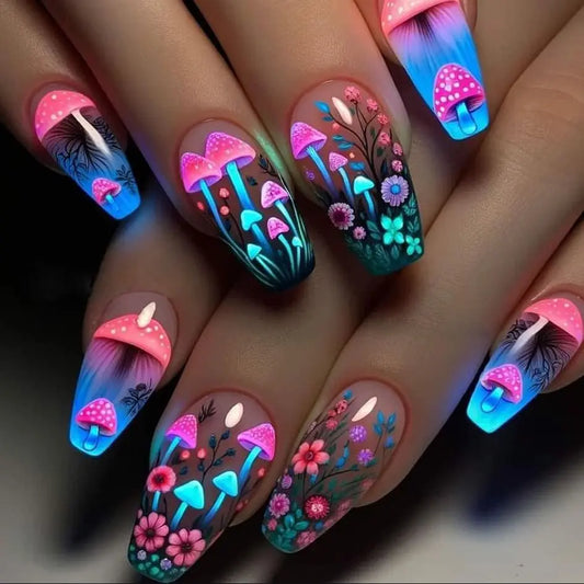 Mushroom Press-On Nails