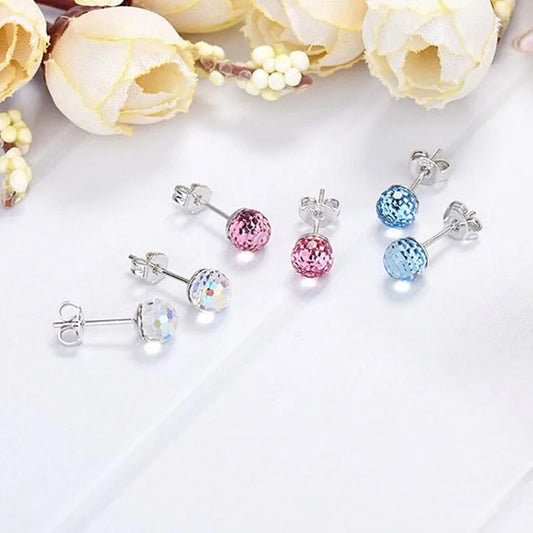 Earrings Fashion Earrings Multicolor Earrings Colorful Earrings Crystal Ball Earrings Fashion Accessories Crystal Ball Stylish