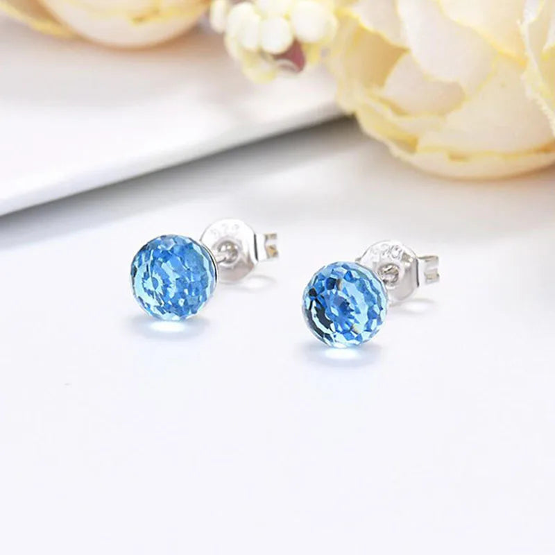Earrings Fashion Earrings Multicolor Earrings Colorful Earrings Crystal Ball Earrings Fashion Accessories Crystal Ball Stylish