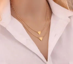 Multilayer Necklace 3 Layered Chain Necklaces & Pendant Women Gold Color Choker Necklaces  3 Layer Chain Jewelry New