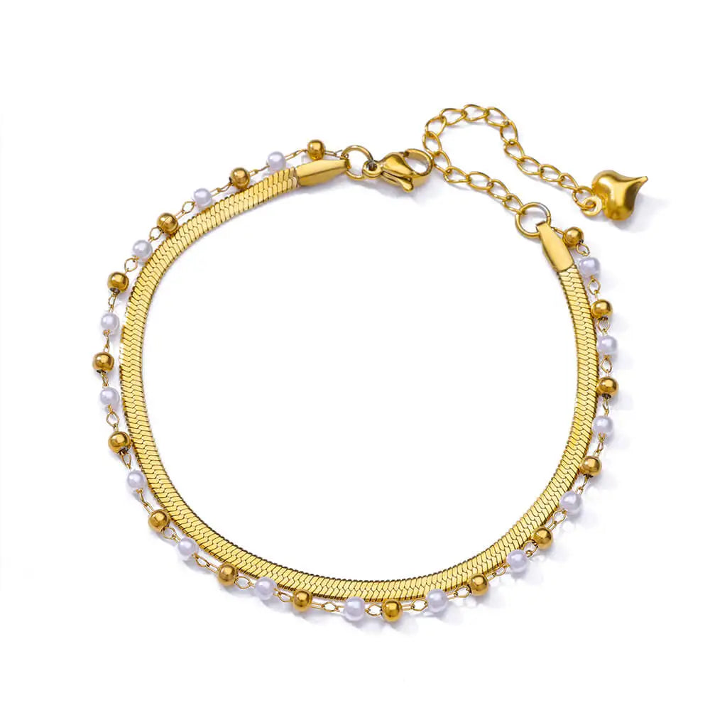 Anklets For Women Summer Beach Accessories Stainless Steel Geometric Chain Anklet Gold Color Leg Bracelets Bodychain Gifts