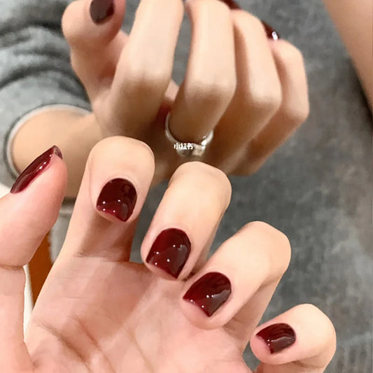 Solid Color Artificial Nails
