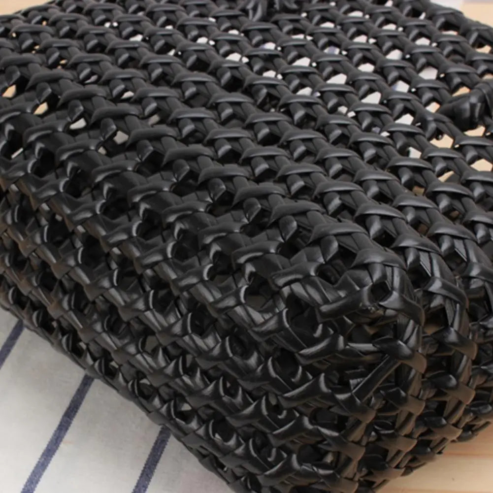 Straw Beach Bag Hollow Square Large Capacity Portable Shopping Basket Storage Supplies