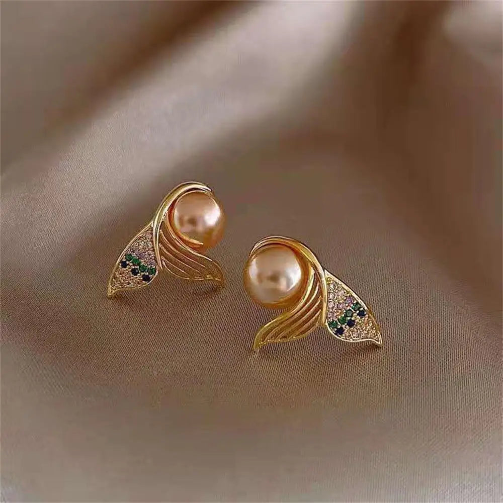 Glamorous Fashion Earrings Elegant Designer Earrings Rhinestone Bow Earrings Luxury Zircon Earrings Delicate Earrings