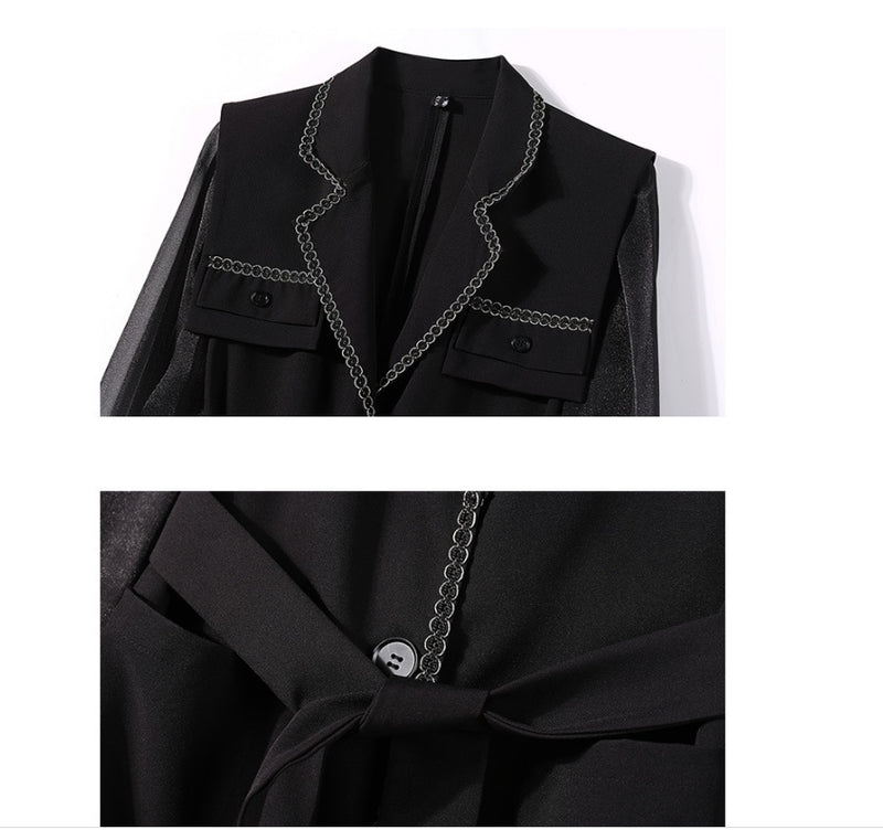 Fashion Lace Sleeve Top Fragrant Lace Waist Coat