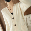 Women's Autumn And Winter New Pure Wool Cardigan