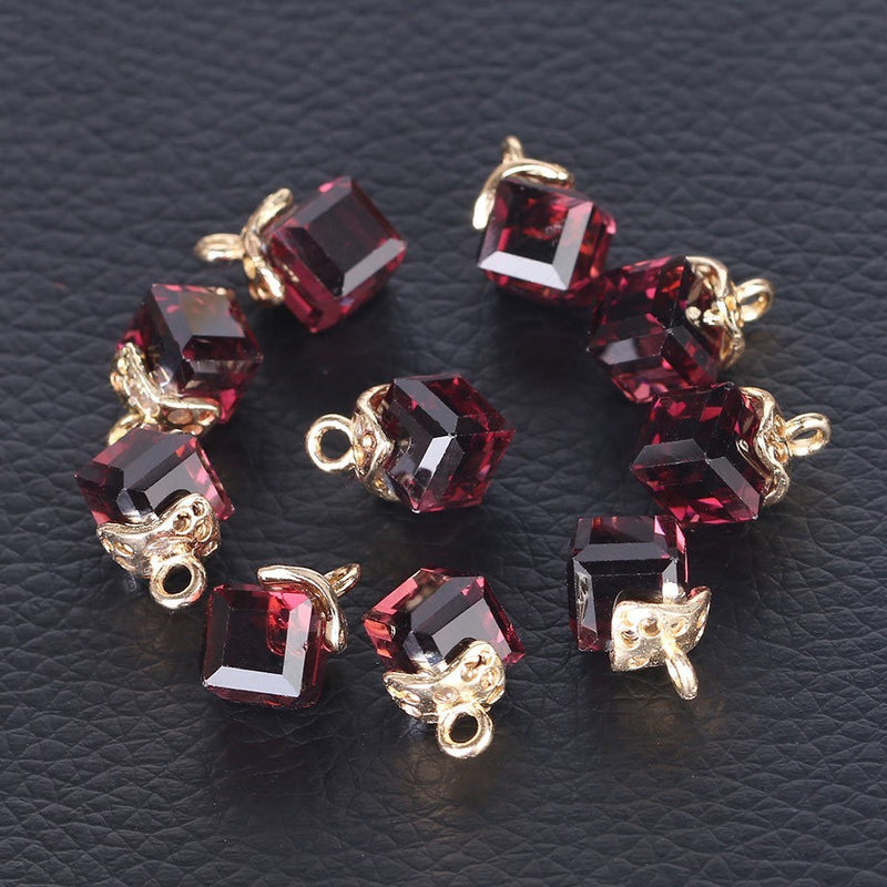 Cubic Glass Crystal Jewelry Making Accessories
