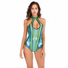 Pull Up To Show Thin Belly Cover Hot Spring With Chest Pad Backless Ladies Swimwear