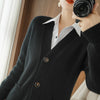 Women's Autumn And Winter New Pure Wool Cardigan