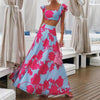Flower Sleeveless Dress Two Piece Set