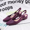 Fashion Casual Sandals Women's Low-cut Plastic Flat Sandals