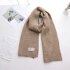 Short Knitted Plain Striped Scarves For Men And Women