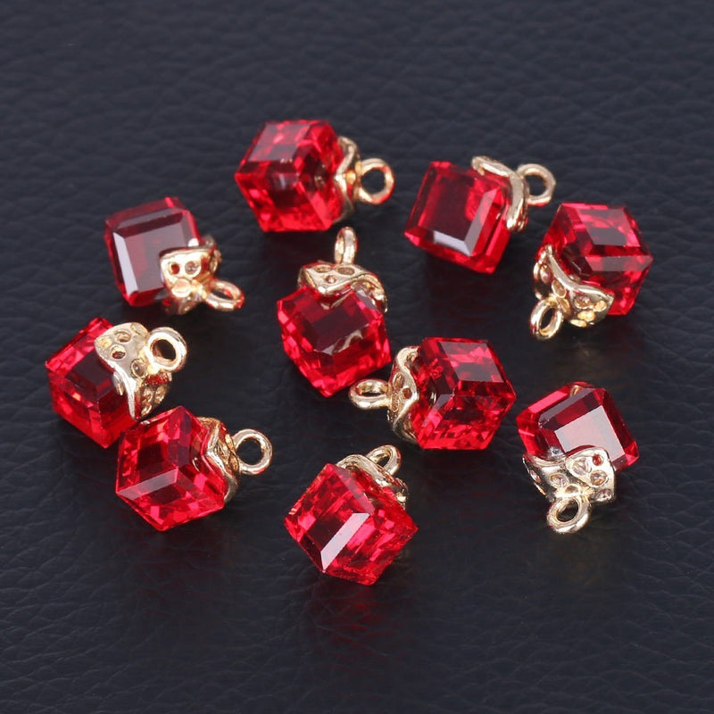 Cubic Glass Crystal Jewelry Making Accessories