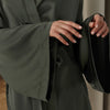 Fashion Retro Solid Color Cardigan Pajamas Women's Simulated Silk