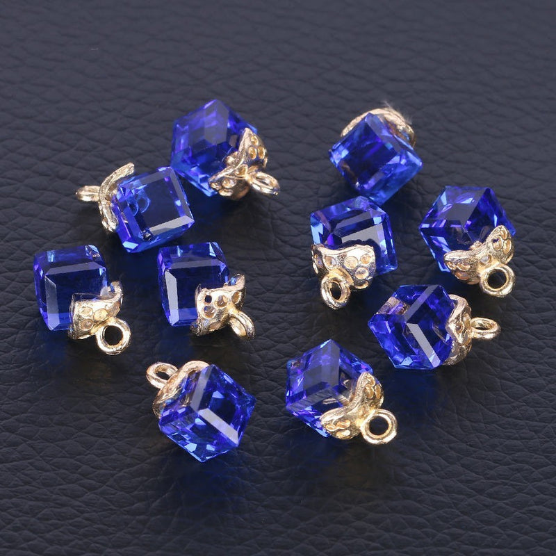 Cubic Glass Crystal Jewelry Making Accessories