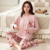 Long-sleeved Trousers Solid Color Two-piece Suit Can Be Worn Outside