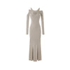Hip Wrap Long Dress Two-piece Set