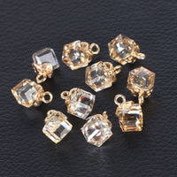 Cubic Glass Crystal Jewelry Making Accessories