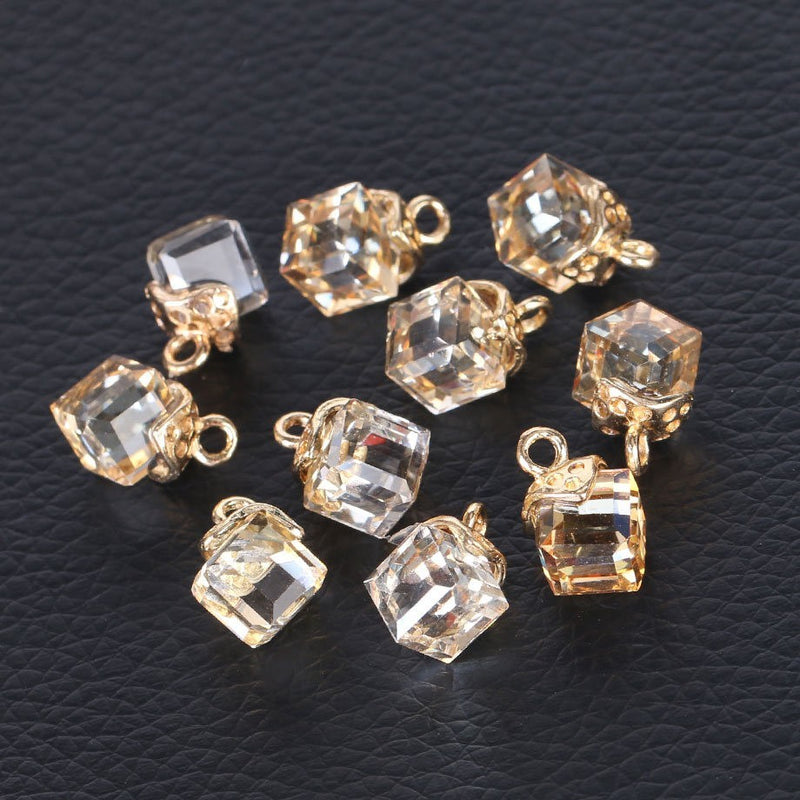 Cubic Glass Crystal Jewelry Making Accessories