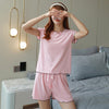 Ice Silk Thin Home Clothes Two Piece Suit