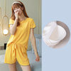 Ice Silk Thin Home Clothes Two Piece Suit