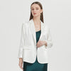 Acetate One Button Neat Slimming Draped Suit Coat