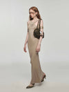 Hip Wrap Long Dress Two-piece Set