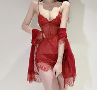 Two Piece Sling Sleeping Dress Set